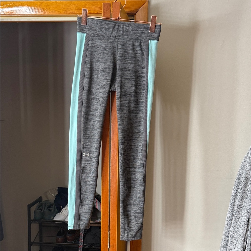 Under Armour Charcoal and Aqua Leggings
